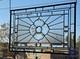 Clear Beveled Stained Glass Panel. Modern Privacy Window Hanging. Textured Art