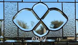 Clear Beveled Stained Glass Panel, Window HMD-US-? 20 1/2 x 14 1/2