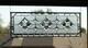 Clear Beveled Stained Glass Transom Window. Rainbow Reflections. 36x11.5