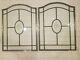 Clear Beveled Stained Glass Window Panel Or Cabinet Insert