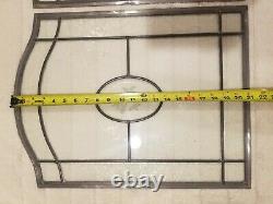 Clear Beveled Stained Glass Window Panel Or Cabinet Insert