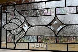 Clear Victorian Stained Glass Window Panel Clear Elegance