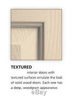 Colonist 6 Panel Primed Molded Solid Core Wood Grain Textured Interior Doors
