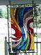 Colorful Stained Glass panel 24x14