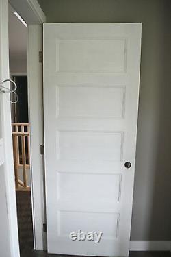 Conmore 5 Panel Primed Solid Core Molded Wood Composite Interior Doors Prehung