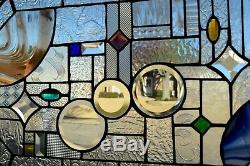 Contemporary Stained Glass Window Panel
