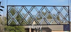Contemporary stained glass hanging window panel diamoStained glass hanging panel
