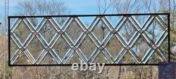 Contemporary stained glass hanging window panel diamoStained glass hanging panel