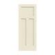 Craftsman 3 Panel Primed Smooth Solid Core Molded Wood Composite Interior Doors