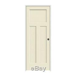 Craftsman 3 Panel Primed Solid Core Molded Wood Composite Interior Doors Prehung