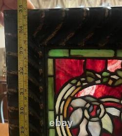 Custom Framed Tiffany Stained Glass Panel