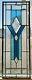 Deco Chalice Stained Glass window panel (10 5/8 X 28 5/8) Free Shipping