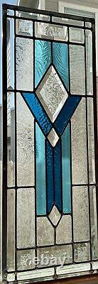 Deco Chalice Stained Glass window panel (10 5/8 X 28 5/8) Free Shipping