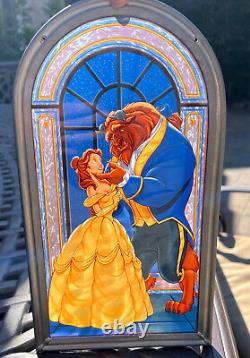 Disney's Beauty And The Beast 12 Stained Glass Panel Limited Ed. 2000 Piece