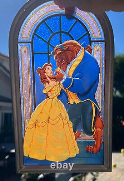 Disney's Beauty And The Beast 12 Stained Glass Panel Limited Ed. 2000 Piece