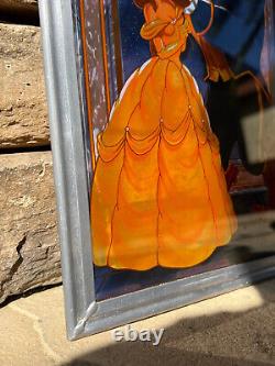 Disney's Beauty And The Beast 12 Stained Glass Panel Limited Ed. 2000 Piece