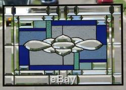 Dreamer Beveled Stained Glass Window Panel 24 x 16 1/2