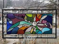 EFFERVESCENT Stained Glass Window Panel (Signed and dated)