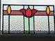 Early 20th Century Stained Glass Panel Featuring Pretty Red Flower