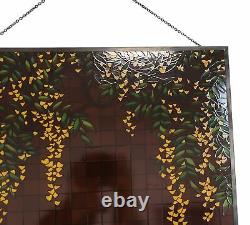 Ebros Frank Lloyd Wright D. D. Martin House Wisteria Wide Wall Panel 14