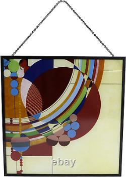 Ebros Frank Lloyd Wright March Balloons Celebration Stained Glass Art Panel Wall