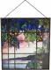 Ebros Louis Comfort Tiffany Landscape Window Oyster Bay Stained Glass Art Panel
