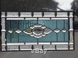 Elegance in Motion Beveled Stained Glass Window Panel 28 1/2 x 14 3/8