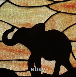 Elephant Parade Stained Glass Window Panel