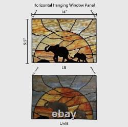 Elephant Parade Stained Glass Window Panel