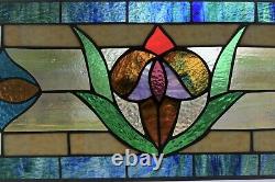 Elm St. Victorian Stained Glass Window Panel