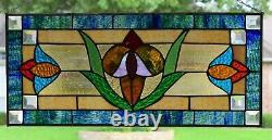 Elm St. Victorian Stained Glass Window Panel