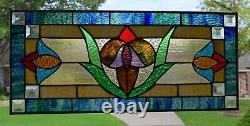Elm St. Victorian Stained Glass Window Panel