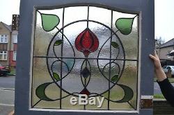 English leaded light stained glass front door NEW PANEL! R864. Delivery option