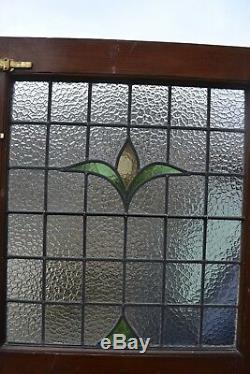 English stained glass front door RESTORED PANEL. R416. Delivery options