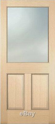 Exterior Hemlock Solid Stain Grade French Doors 1 Lite/Vertical 2 Raised Panels