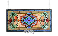 Extra Large Horizontal Transom Window Stained Glass Window Panels Hanging 26