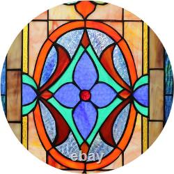 Extra Large Horizontal Transom Window Stained Glass Window Panels Hanging 26 Wi