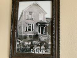 Extra Large Stained Glass Transom Window Panel 36 X 18 1890 Framed with Hooks