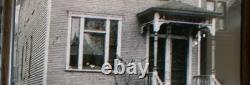 Extra Large Stained Glass Transom Window Panel 36 X 18 1890 Framed with Hooks
