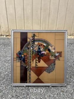 FRANK LLOYD WRIGHT Stained Glass Panel MAY BASKET FRANK LLOYD WRIGHT Stained Glass Panel MAY BASKET