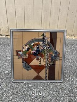 FRANK LLOYD WRIGHT Stained Glass Panel MAY BASKET FRANK LLOYD WRIGHT Stained Glass Panel MAY BASKET