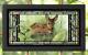 Fawn Hiding in the Woods Stained Glass Art Hanging Panel