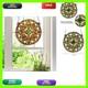 Fine Art Living Tree of Life Stained Glass Window Panel KP122 Yellow 12 Round