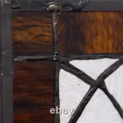 Fleur De Lis Stained Glass Pub Window Panel