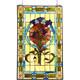 Floral Design Tiffany Style Stained Glass Window Panel Suncatcher Victorian