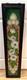 Floral Stained Glass Window Panel Pink Flower Design Wood Frame VTG 39x9