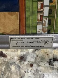 Frank Lloyd Wright Collection Saguaro Stained Glass Window Panel Multicolor