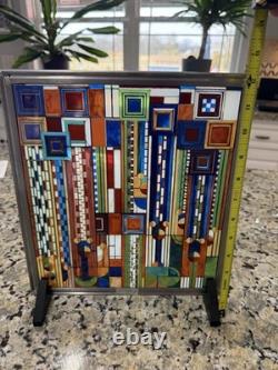 Frank Lloyd Wright Collection Saguaro Stained Glass Window Panel Multicolor