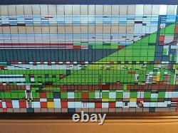 Frank Lloyd Wright Foundation Stained Art Glass Panel Rare Image