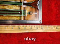 Frank Lloyd Wright Oak Park Skylight Stained Glass Panel Lead Frame Art Deco